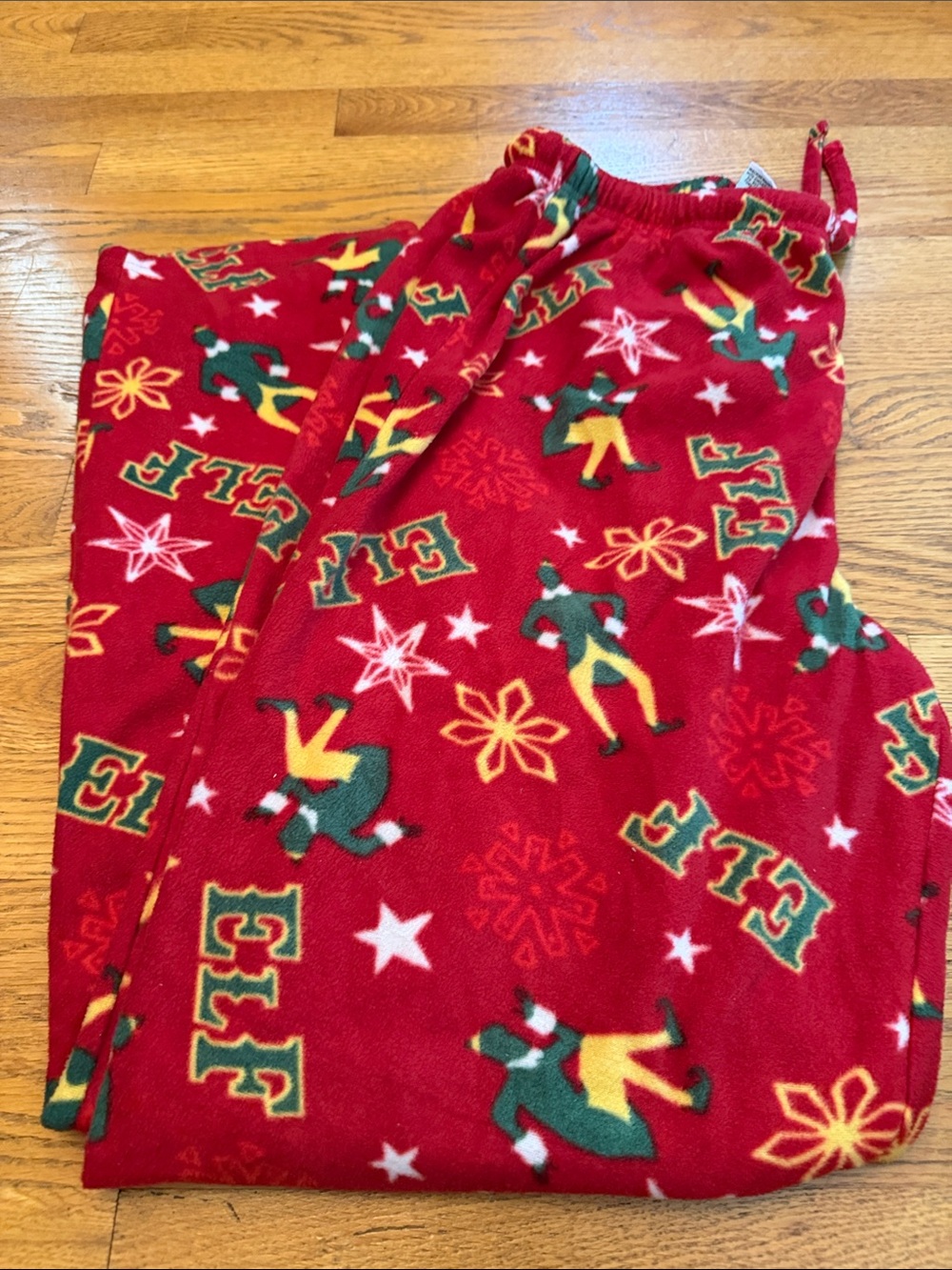 Elf Print Pajama Pants Large - Brand Unknown